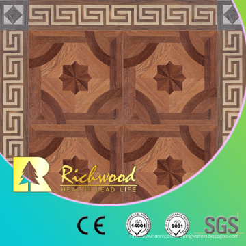 12.3mm E0 AC4 Woodgrain Texture Oak Water Resistant Parquet Teak Laminate Flooring